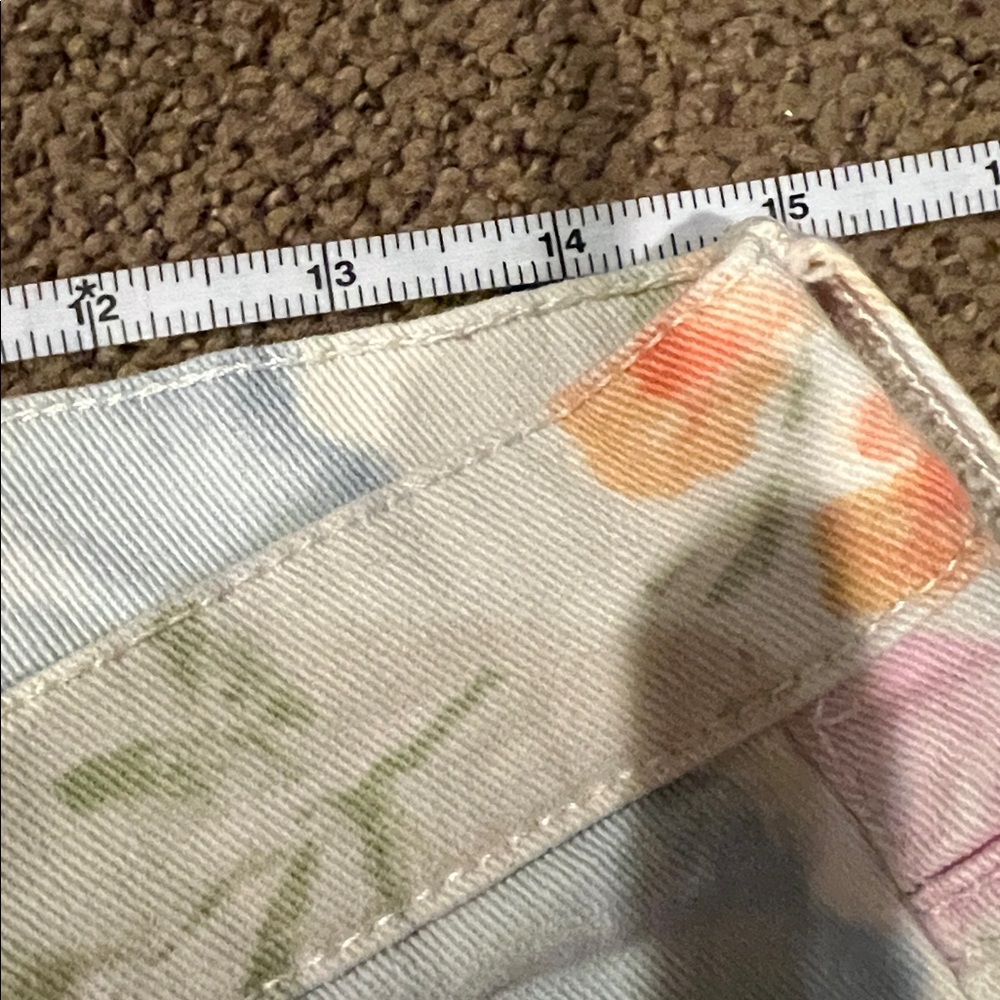 Ralph Lauren Floral Denim Jeans size 10 skinny flowers - Picture 8 of 10